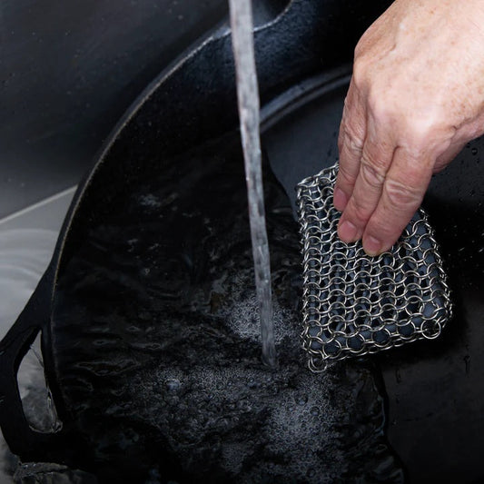 Stainless Steel Chain Cast Iron Scrubber